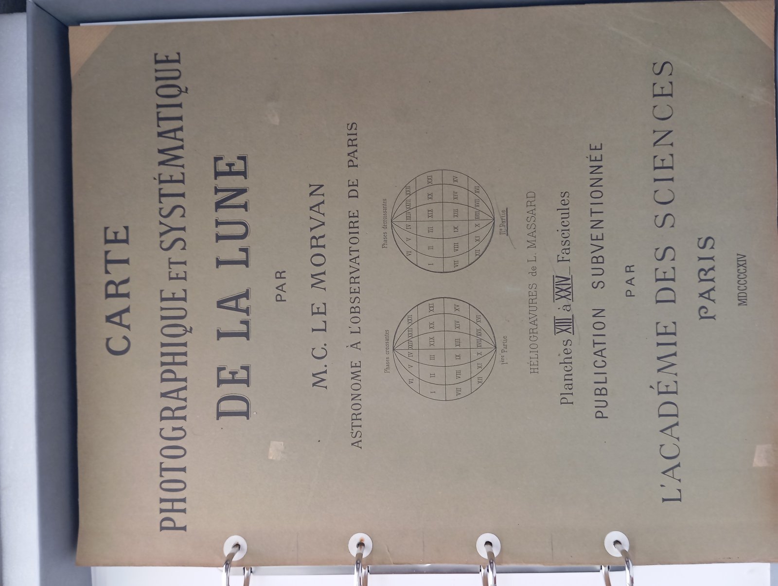 Carte Photographique et systématique de la Lune